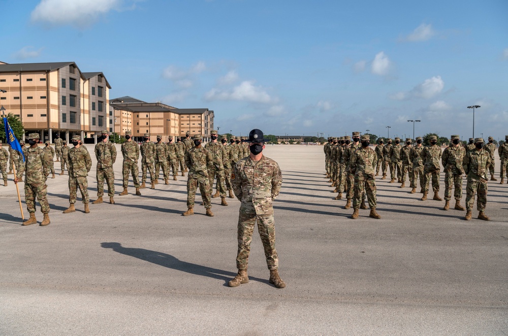 U.S. Air Force Basic Military Training Graduation and Coining Ceremony