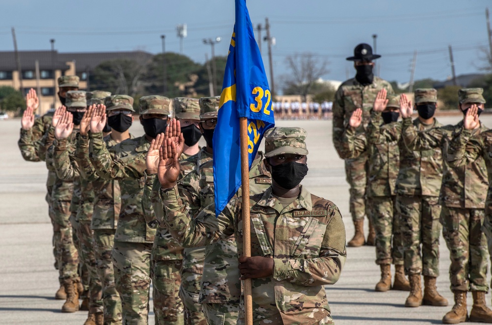 U.S. Air Force Basic Military Training Graduation and Coining Ceremony