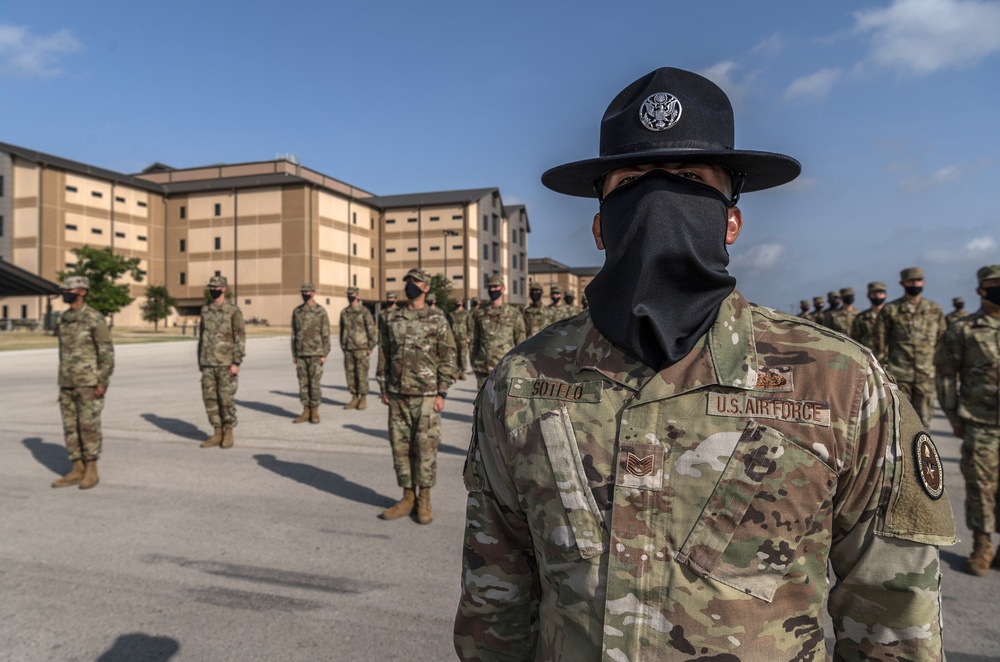 U.S. Air Force Basic Military Training Graduation and Coining Ceremony