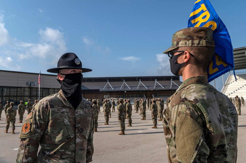 U.S. Air Force Basic Military Training Graduation and Coining Ceremony