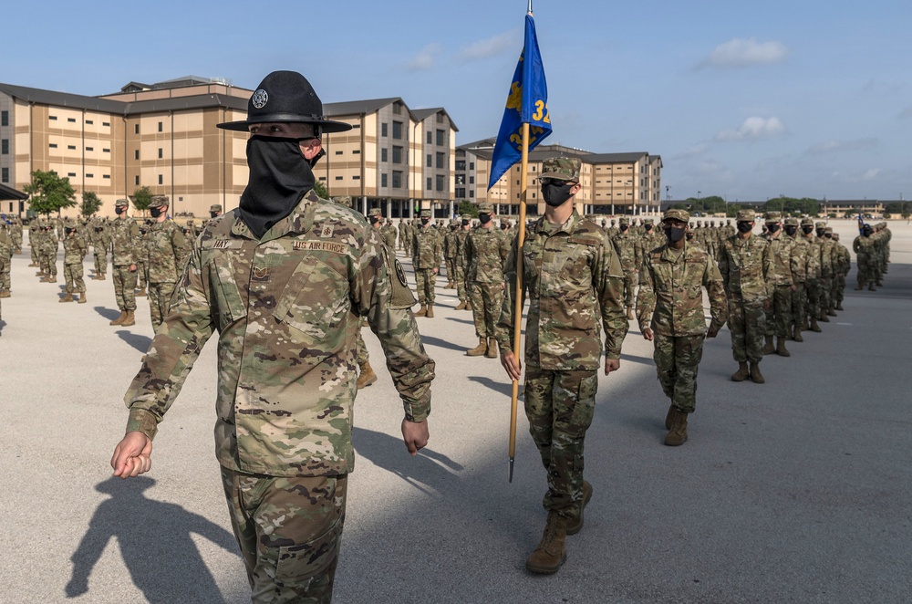 U.S. Air Force Basic Military Training Graduation and Coining Ceremony