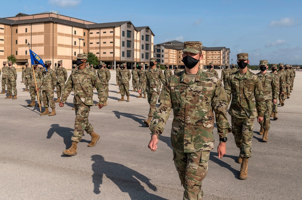 U.S. Air Force Basic Military Training Graduation and Coining Ceremony