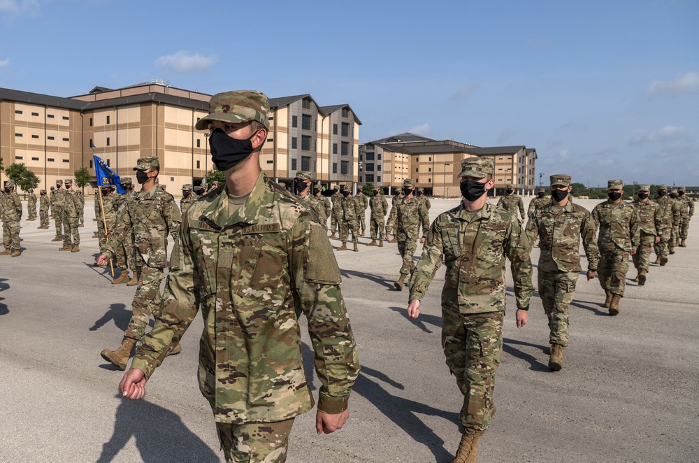 U.S. Air Force Basic Military Training Graduation and Coining Ceremony