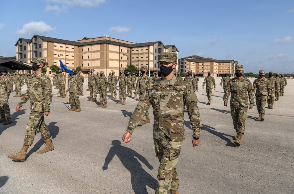 U.S. Air Force Basic Military Training Graduation and Coining Ceremony