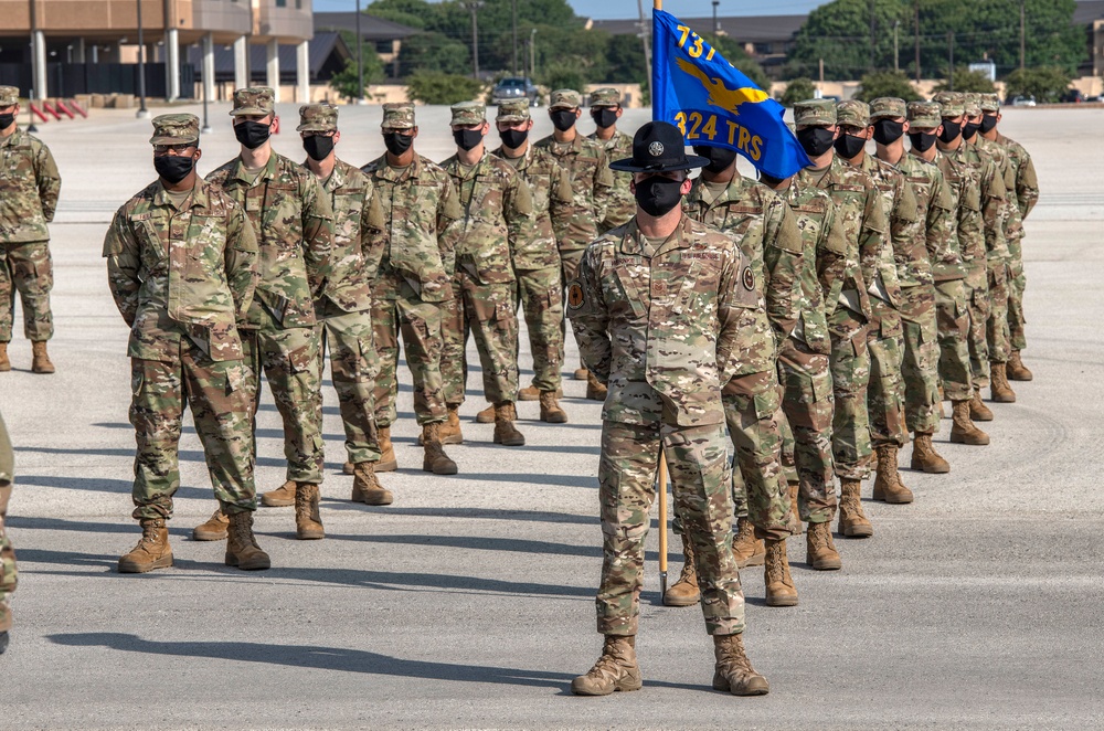 U.S. Air Force Basic Military Training Graduation and Coining Ceremony