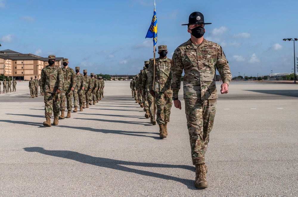 U.S. Air Force Basic Military Training Graduation and Coining Ceremony