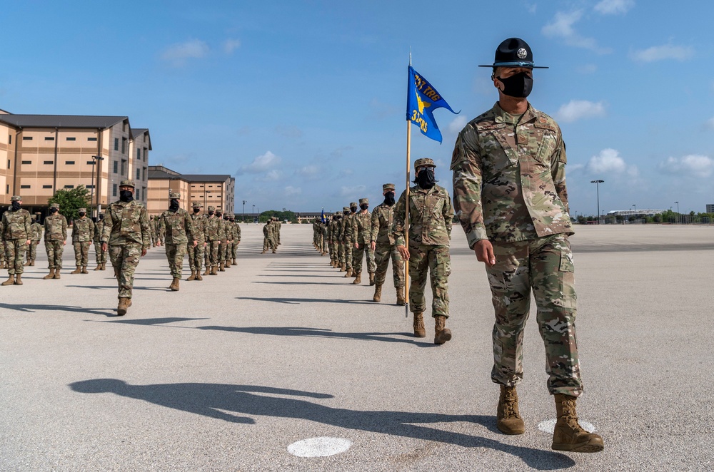 U.S. Air Force Basic Military Training Graduation and Coining Ceremony