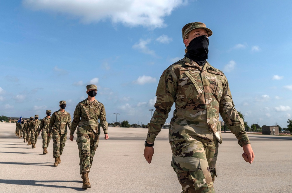 U.S. Air Force Basic Military Training Graduation and Coining Ceremony