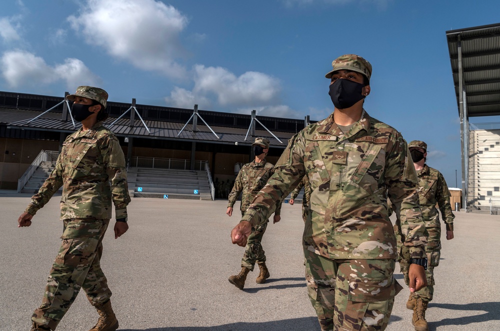 U.S. Air Force Basic Military Training Graduation and Coining Ceremony