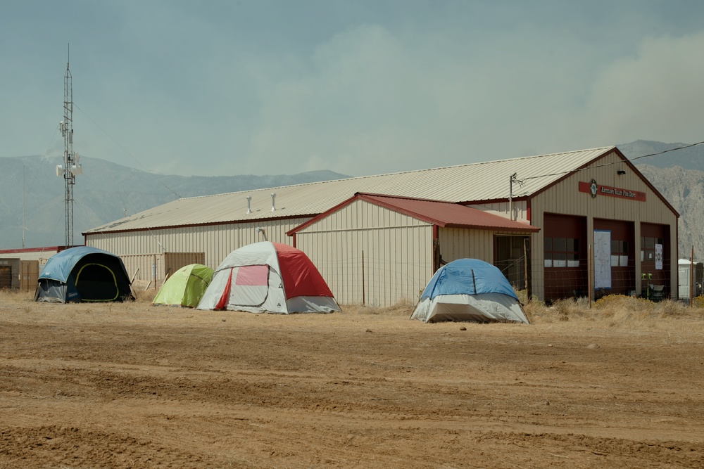 Pitched Tents Slink Fire