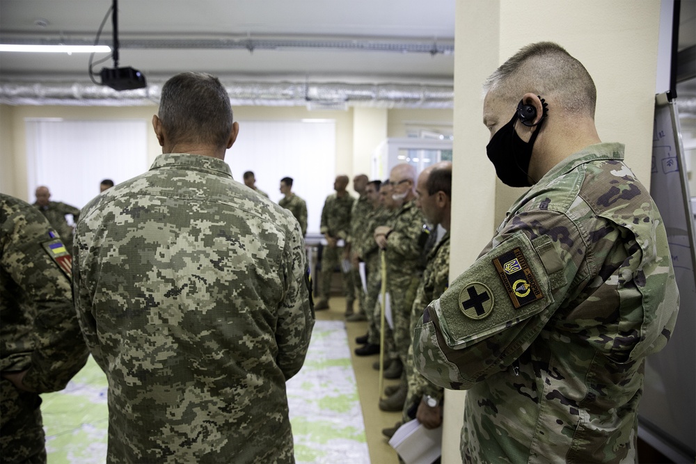 Task Force Illini, Ukrainian trainers observe Combined Arms Rehearsal