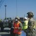 4/2 Soldiers unload equipment during port operations