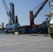 4/2 Soldiers unload equipment during port operations