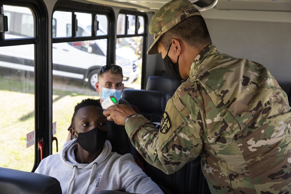 2020 U.S. Army Reserve Best Warrior Competition – Soldiers arrive