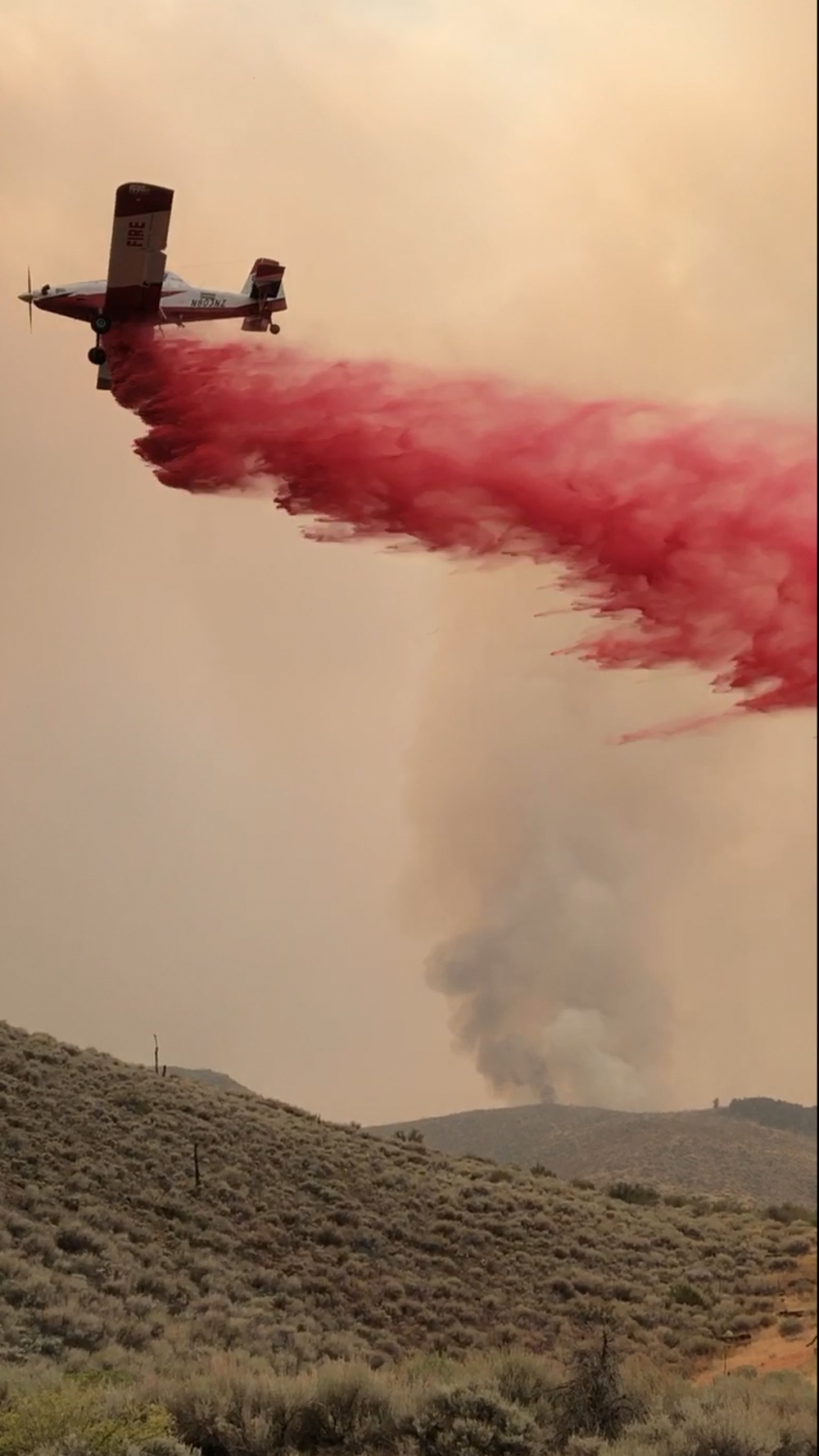 Base firefighters battle Slink Fire near Mountain Warfare Training Center