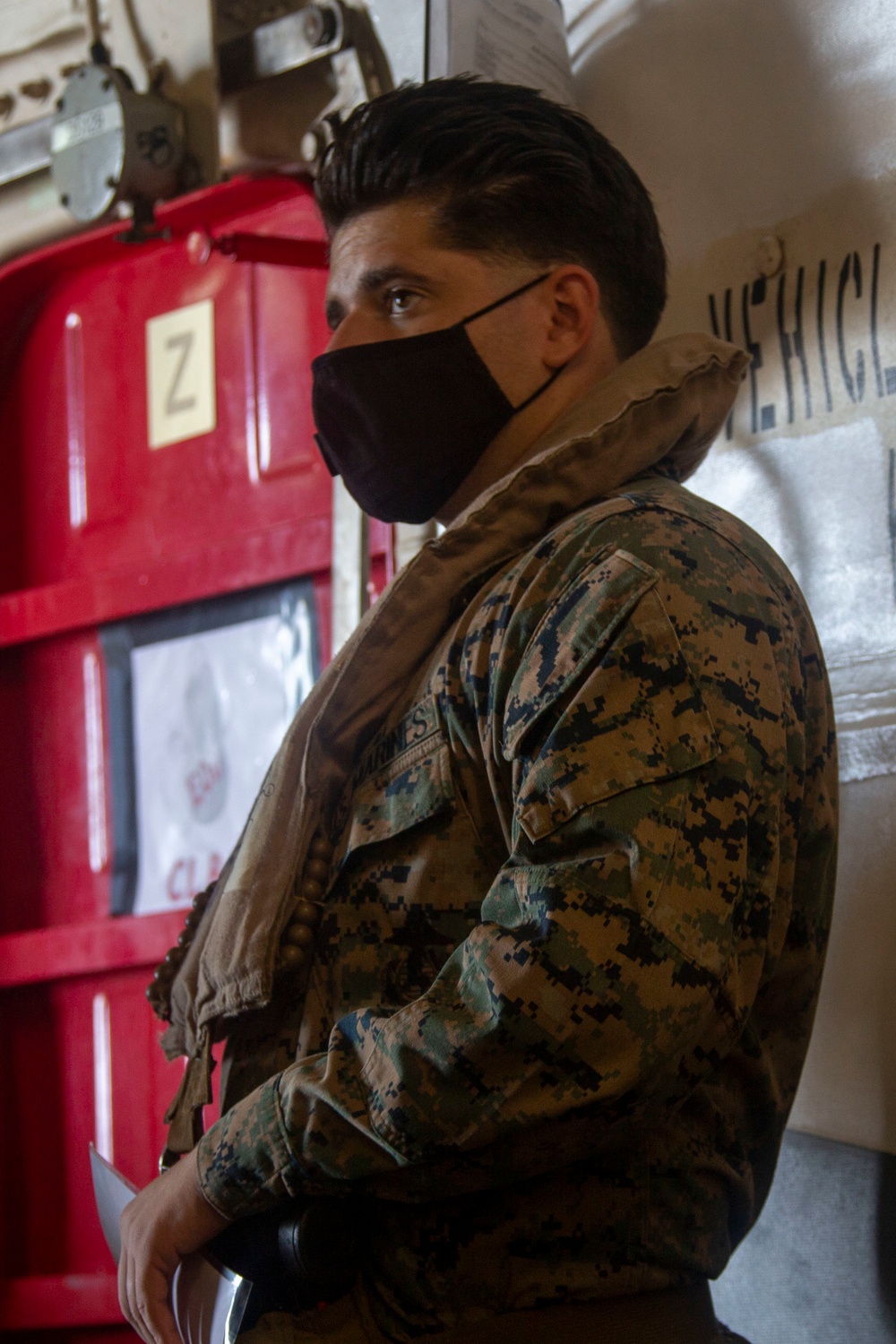 Marines with 31st MEU 2/4 Echo Company practice egress drills
