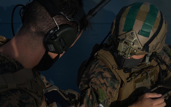 Eyes on you: 31st MEU’s MRF sniper team observes VBSS on USS Germantown (LSD 42)