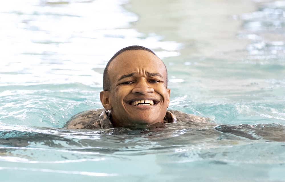 2020 U.S. Army Reserve Best Warrior Competition – 100-meter swim