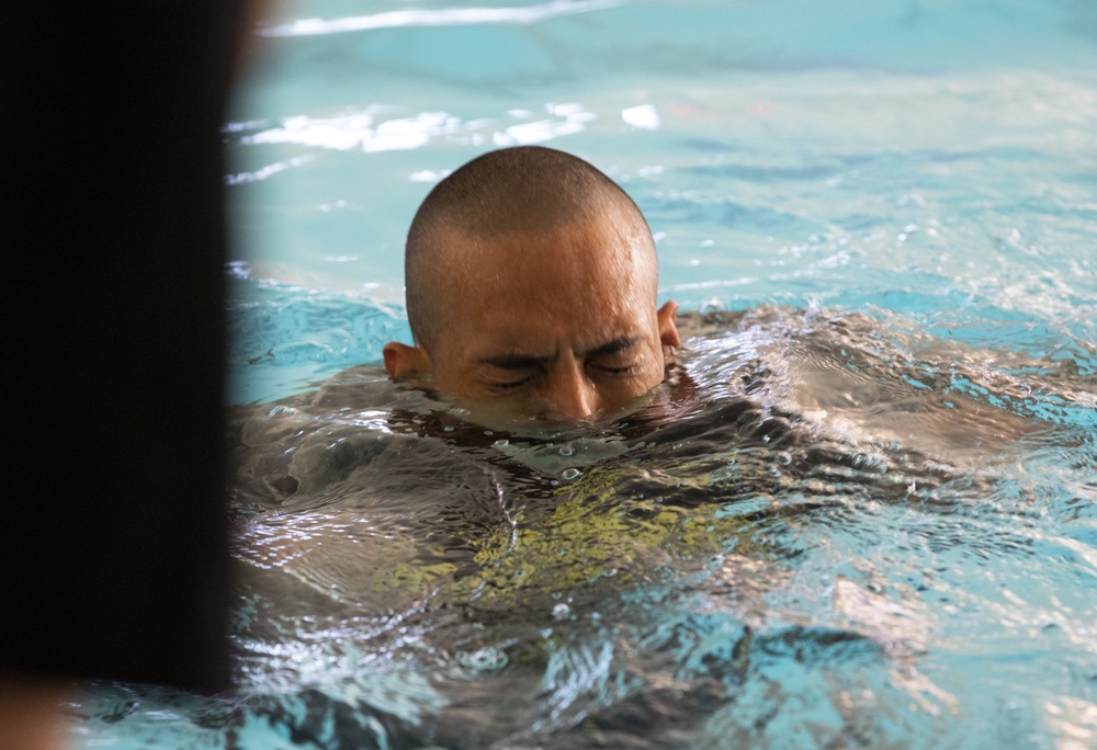 2020 U.S. Army Reserve Best Warrior Competition – 100-meter swim