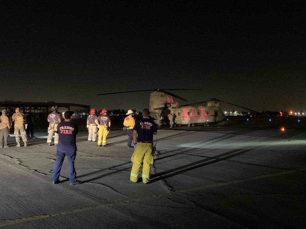 California National Guard rescues over 200 evacuees from the Creek fire