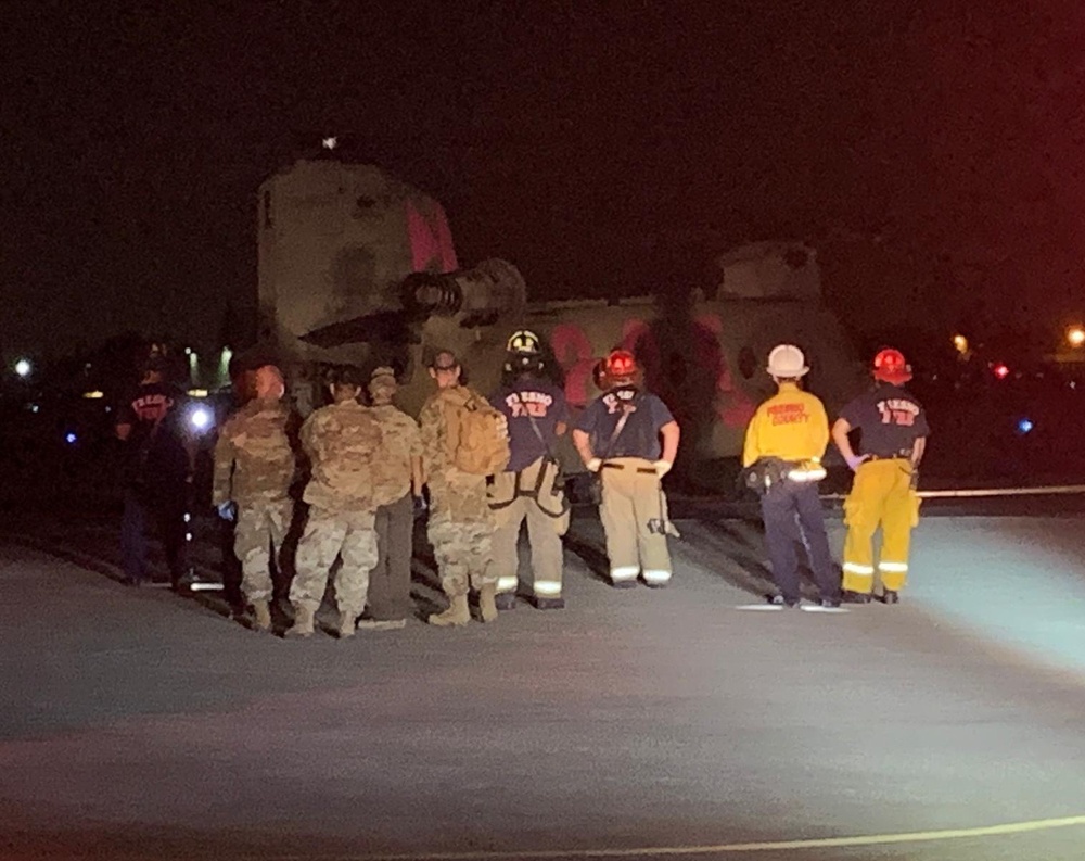 California National Guard rescues over 200 evacuees from the Creek fire