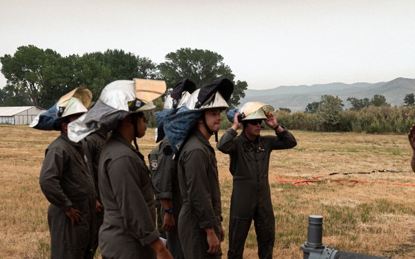 Marine Crash Fire Rescue joins Slink Fire battle