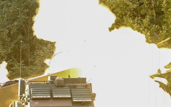 Soldiers assigned 1st Battalion, 6th Field Artillery Regiment work with Estonian Defense Force during their first live fire exercise outside of Germany.