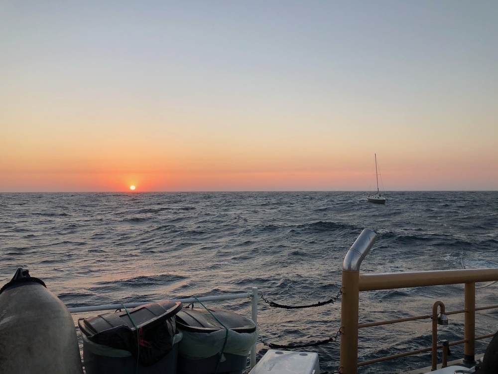 Coast Guard, good Samaritans rescue 3 aboard disabled sailboat approximately 75 miles off Gualala Point