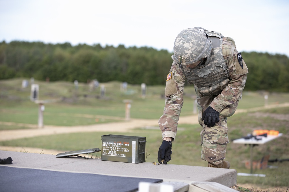 2020 U.S. Army Reserve Best Warrior Competition – Three-gun transition range