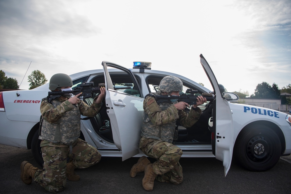 Exercise Day Three: 569th USFPS personnel respond to simulated VBIED