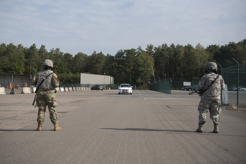 Exercise Day Three: 569th USFPS personnel respond to simulated VBIED