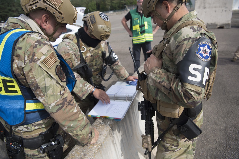 Exercise Day Three: 569th USFPS personnel respond to simulated VBIED