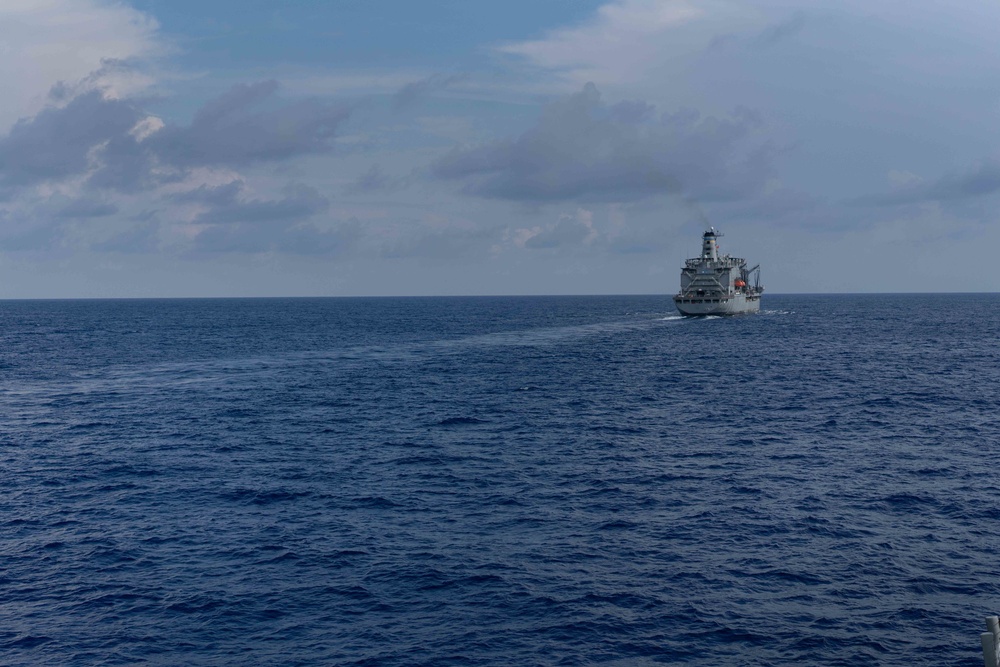 USS Halsey Conducts Replenishment-at-sea Operations