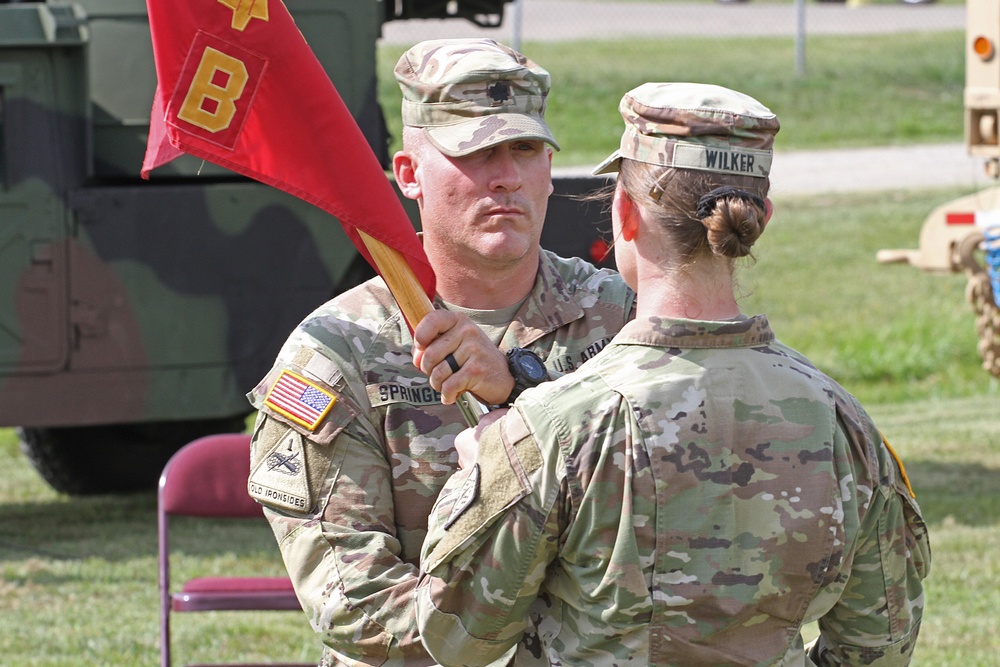 Battery B, 2-174th ADA conducts change of command ceremony