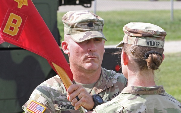 Battery B, 2-174th ADA conducts change of command ceremony