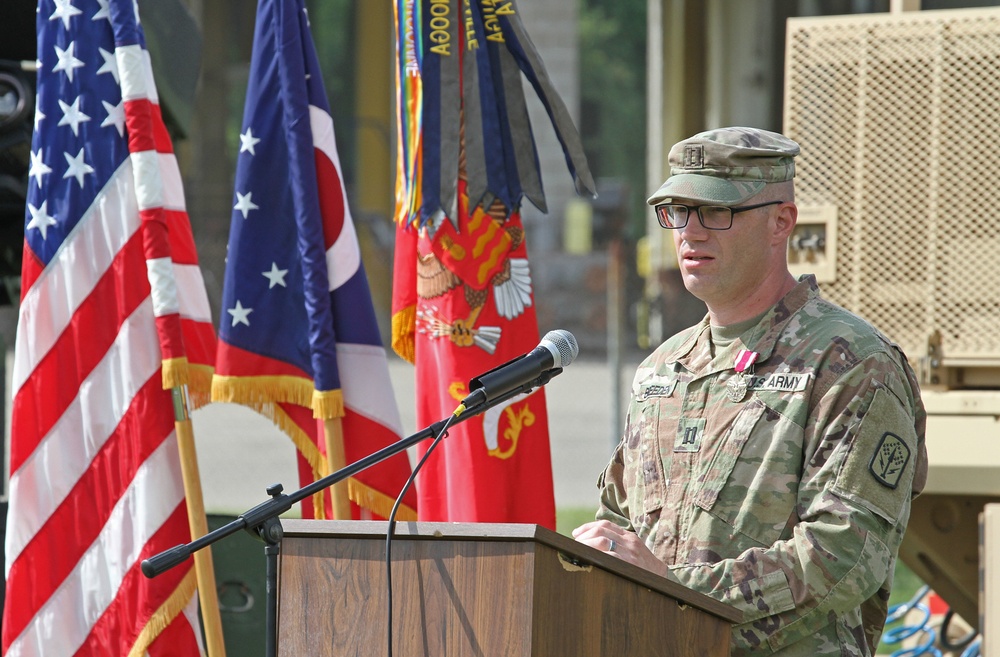 Battery B, 2-174th ADA conducts change of command ceremony