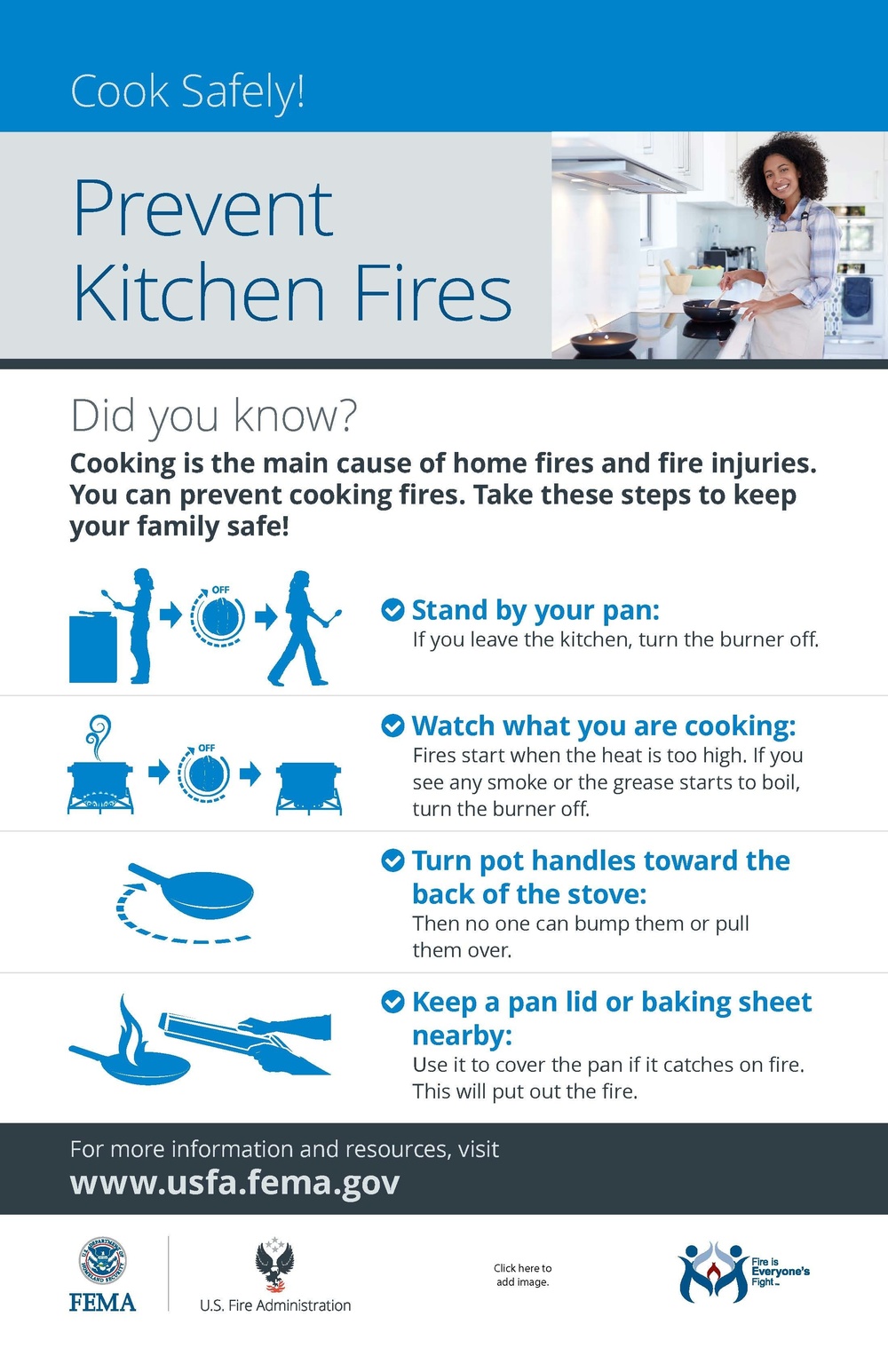 Only you can prevent kitchen fires