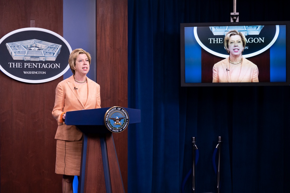 Under Secretary of Defense for Acquisition &amp; Sustainment Ellen Lord during virtual event