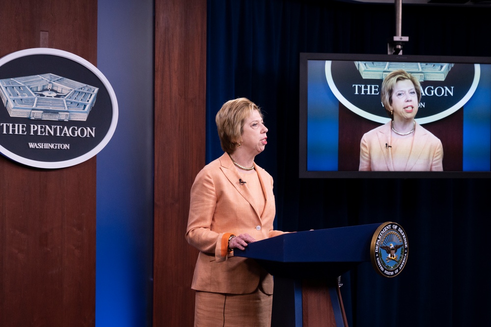 Under Secretary of Defense for Acquisition &amp; Sustainment Ellen Lord during virtual event