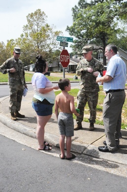 Providing personal touch Fort Polk leadership delivers support during walking tour