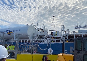 Coast Guard overseas first foreign vessel to bunker LNG as fuel in the U.S.