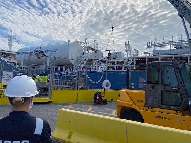 Coast Guard overseas first foreign vessel to bunker LNG as fuel in the U.S.