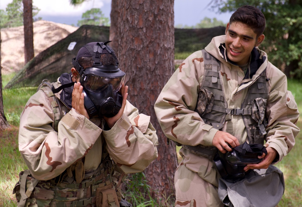 Soldiers train in preparation to test for the Expert Infantry Badge and Expert Soldier Badge