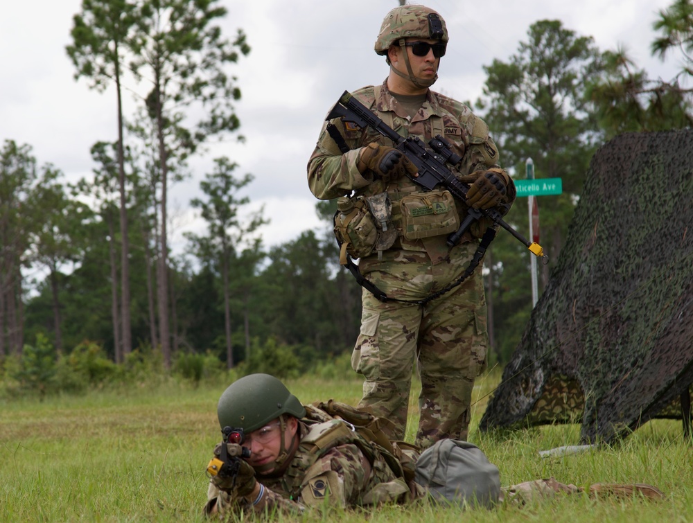 Soldiers train in preparation to test for the Expert Infantry Badge and Expert Soldier Badge