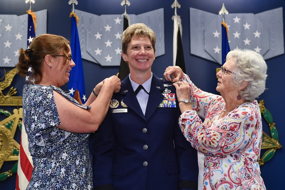 Maj. Gen. Leah Lauderback Promotion