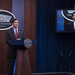 Secretary of Defense, Dr. Mark T. Esper records statement for virtual A.I. Symposium