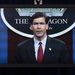Secretary of Defense, Dr. Mark T. Esper records statement for virtual A.I. Symposium