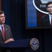 Secretary of Defense, Dr. Mark T. Esper records statement for virtual A.I. Symposium