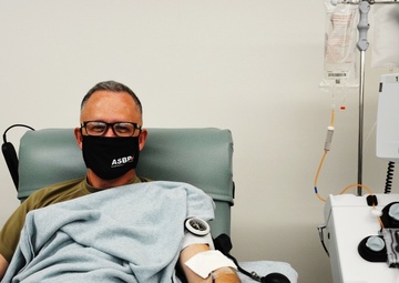 Maj. Gen. Michael Place donates COVID Convalescent Plasma