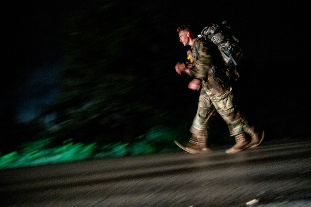 : 2020 U.S. Army Reserve Best Warrior Competition – 12-mile ruck march